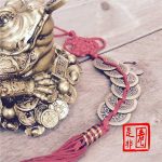 Rijkdom en Geluk Amulet met Chinese Quing-Dynastie munten3