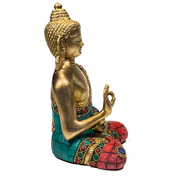 Boeddha Teaching met mozaïek decoratie