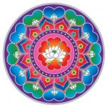 Raamsticker Lotushart Mandala