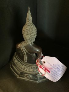 Bronzen Thaise Boeddha met echtheidscertificaat - Afbeelding 3
