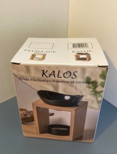 Geuroliebrander Kalos (houten standaard en antraciet schaaltje) - Afbeelding 3