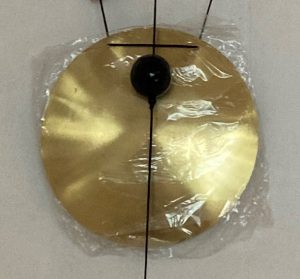 Windgong Yin Yang zwart met koperen gong - Afbeelding 3