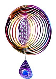 Feng Shui Wind spinner Flower of Life regenboog