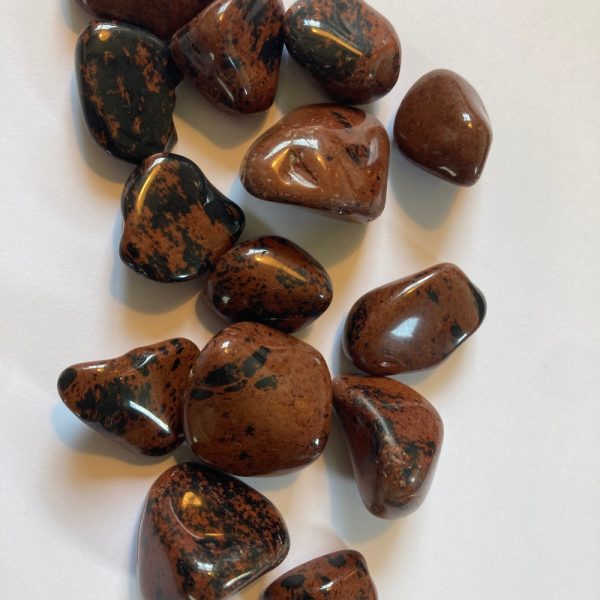 Trommelstenen Obsidiaan Mahonie (ca. 20 gr.)